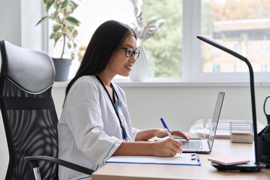 a med student studying